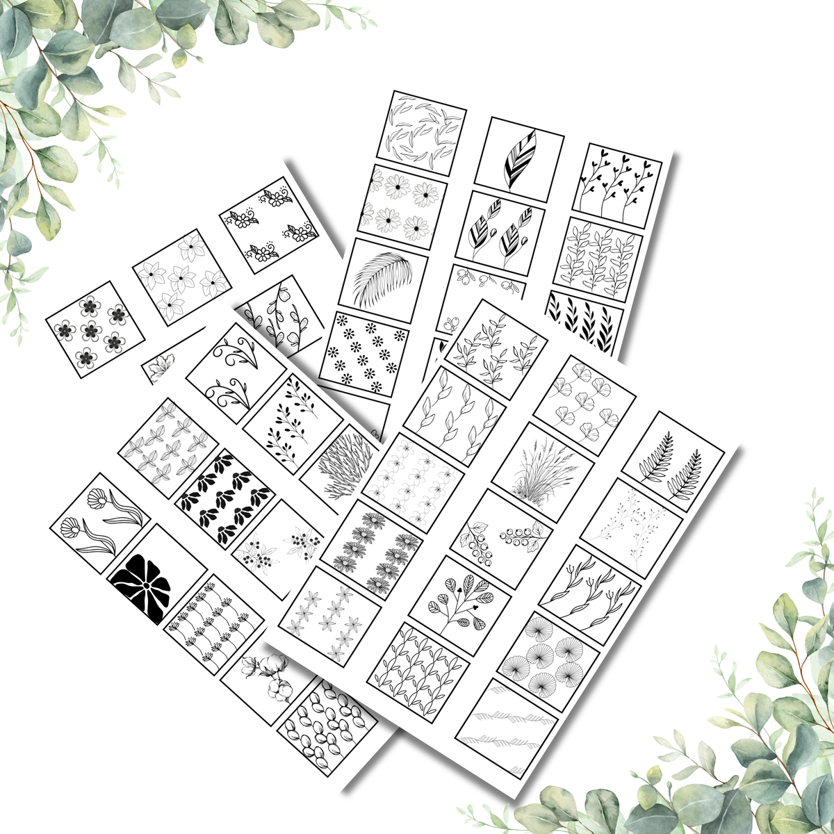 50 Botanical Patterns - Free Gift