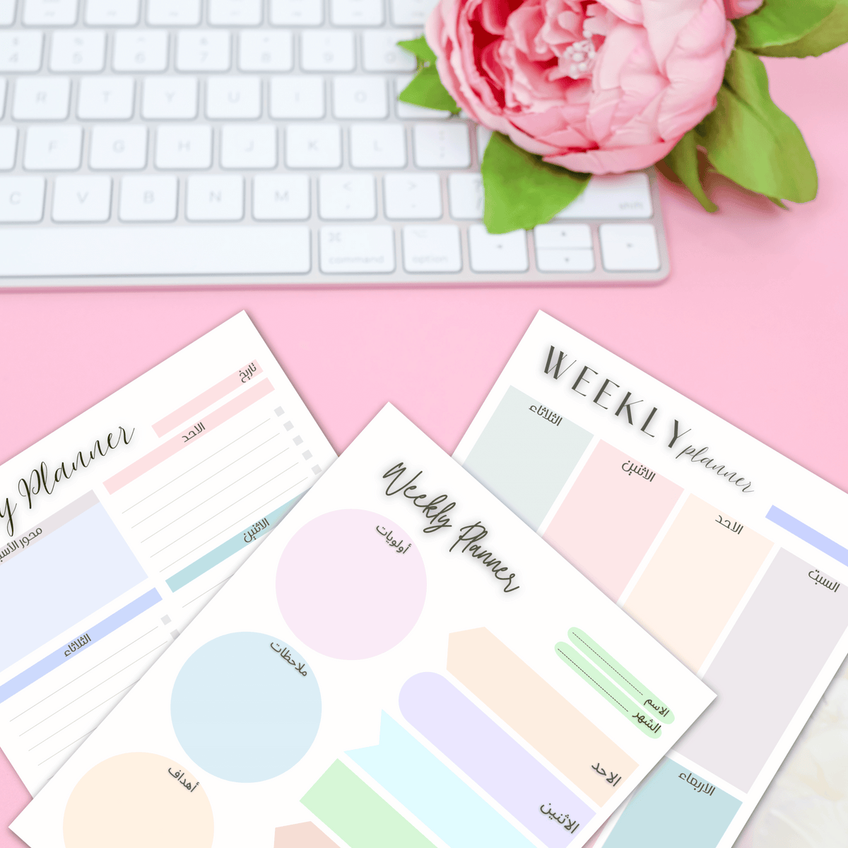Pastel - Weekly Planner مخطط