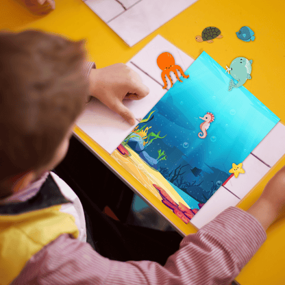cut and paste sea creatures قص ولصق الكائنات البحرية