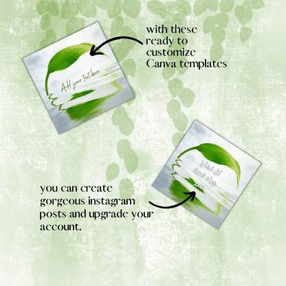 25 IG Post Templates Botanical theme