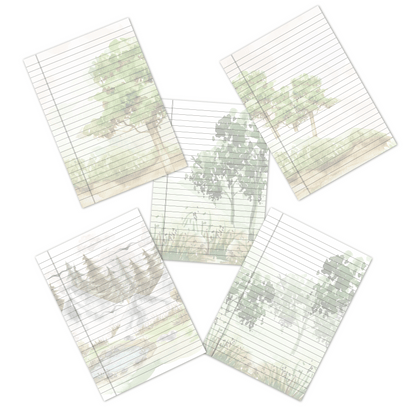 Landscape note book pages -  صفحات دفترمنظرطبيعي