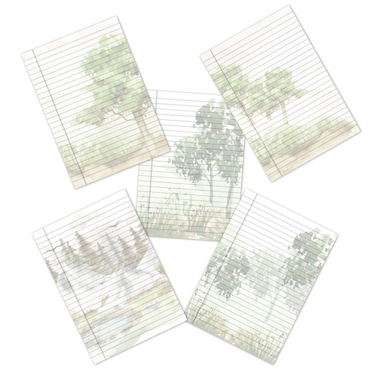 Landscape note book pages -  صفحات دفترمنظرطبيعي