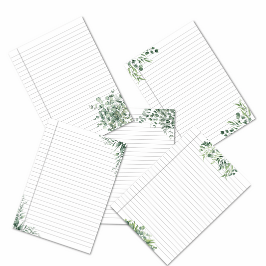 Classic Botanical Style Notebook Pages -  صفحات دفتر بطابع نباتي كلاسيكي