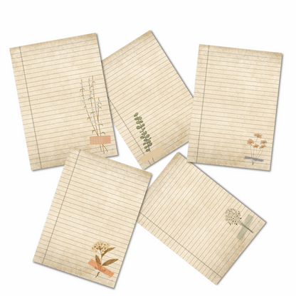 Vintage note book pages -  صفحات دفتر بطابع عتيق