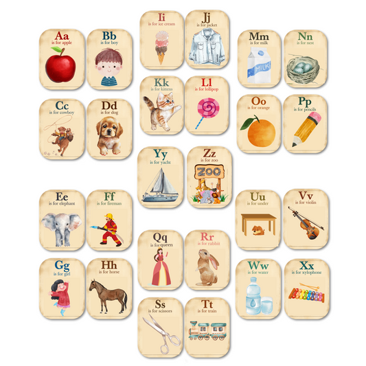 English Alphabet Flash Cards A to Z بطاقات الحروف الإنجليزية